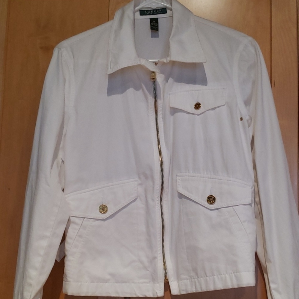 Ralph Lauren white cotton jacket